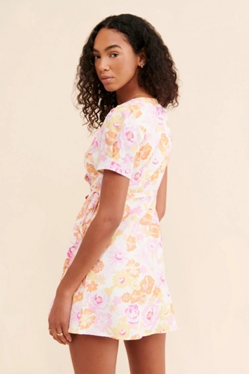 Charlie Holiday Callie Floral Wrap Dress