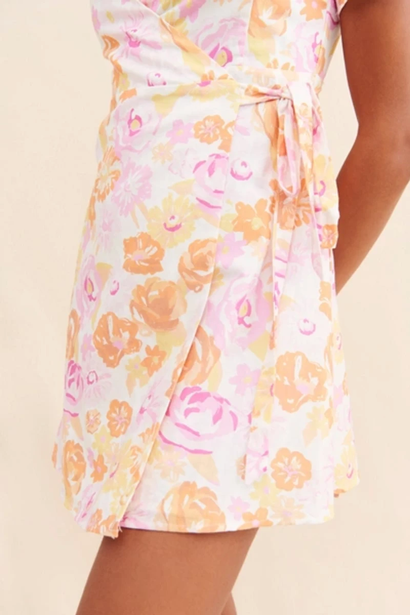 Charlie Holiday Callie Floral Wrap Dress