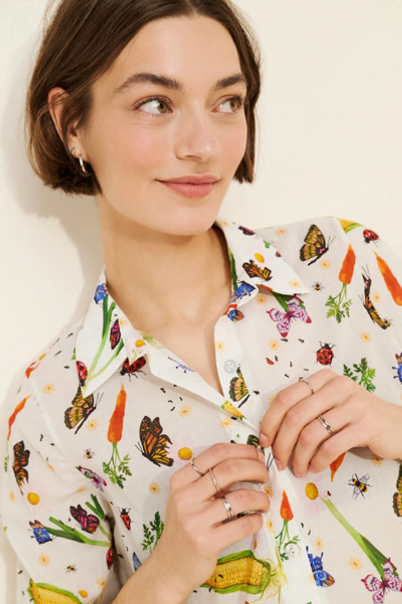 Lisa Says Gah Tessa Button Down Top