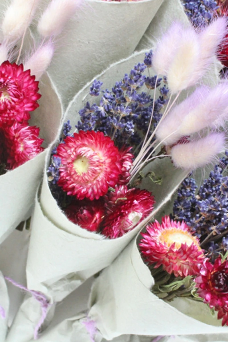Roxanne’s Dried Flowers Lavender Sage Bouquet
