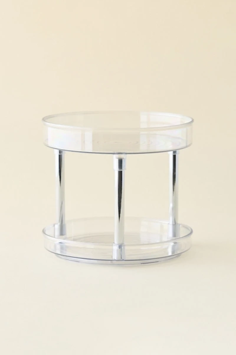 Tina Round Lazy Susan 2-Tier Storage Tray