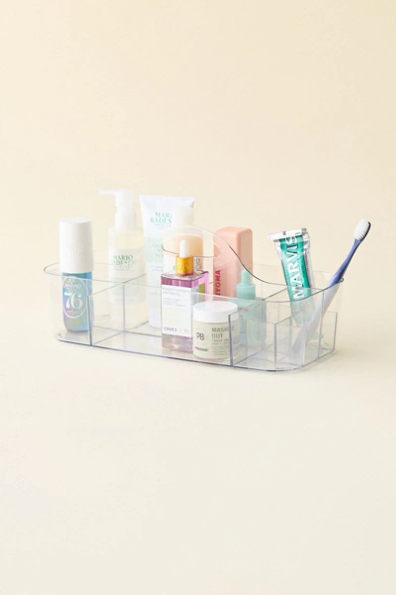 Lucy Sectioned Plastic Bathroom Caddy