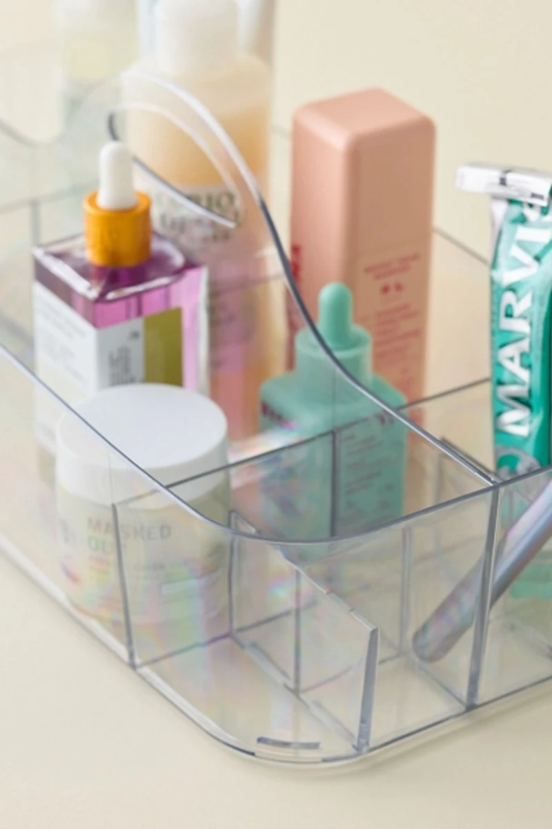 Lucy Sectioned Plastic Bathroom Caddy
