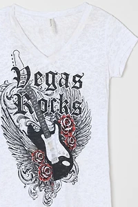 Vintage Y2k Burnout Graphic Tee