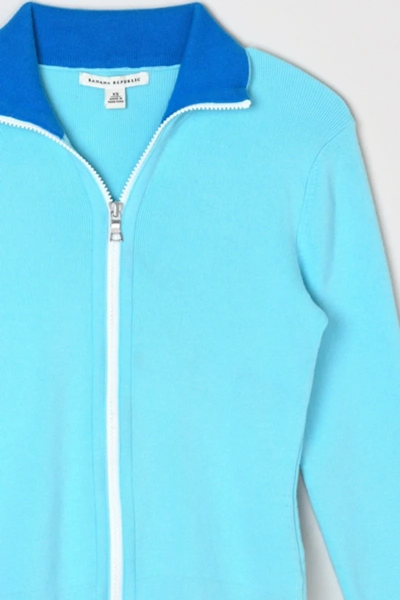 Vintage Y2k Zip-Up Sweater