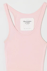 Vintage Y2k Light Pink Ribbed Tank