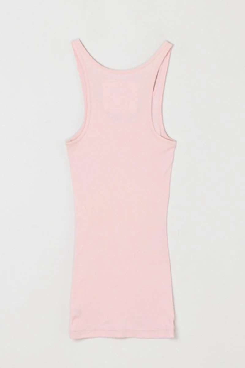Vintage Y2k Light Pink Ribbed Tank