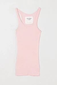 Vintage Y2k Light Pink Ribbed Tank