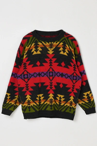 Vintage 90s Multi-Color Patterned Knit Sweater