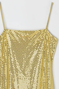 Vintage Y2k Shimmery Gold Metallic Maxi Dress