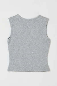 Vintage Y2k Silver Metallic Raglan Top