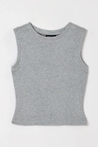 Vintage Y2k Silver Metallic Raglan Top