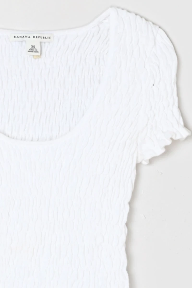 Vintage Y2k Smocked Knit Top