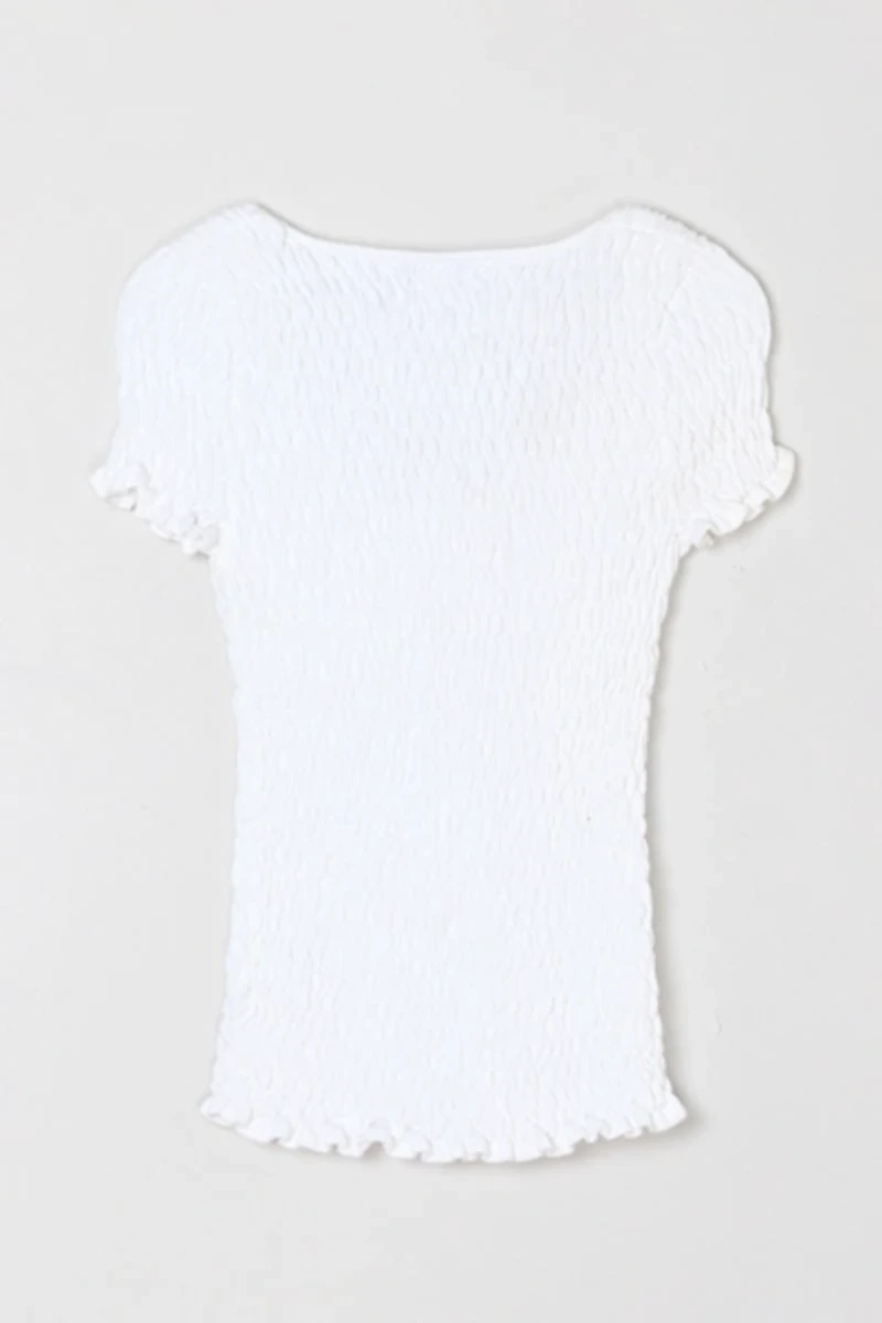 Vintage Y2k Smocked Knit Top
