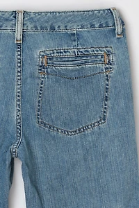 Vintage Y2k Express Low Rise Classic Wash Flared Jeans