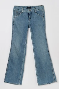 Vintage Y2k Express Low Rise Classic Wash Flared Jeans
