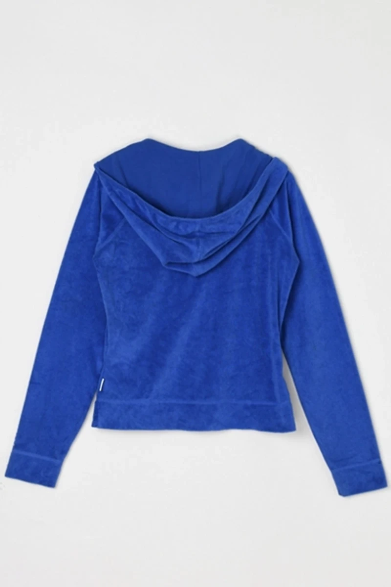 Vintage Y2k Express Rhinestone Velour Hoodie