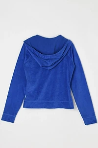 Vintage Y2k Express Rhinestone Velour Hoodie