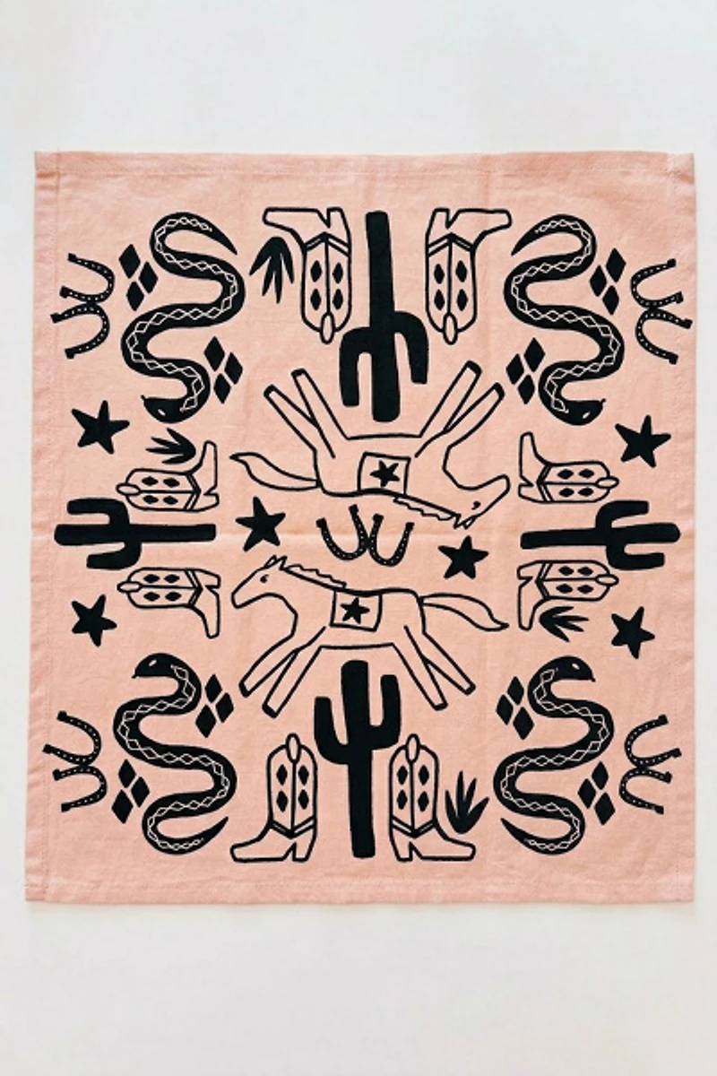 Julie Peach Desert Tea Towel