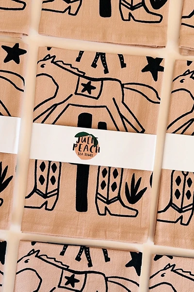Julie Peach Desert Tea Towel