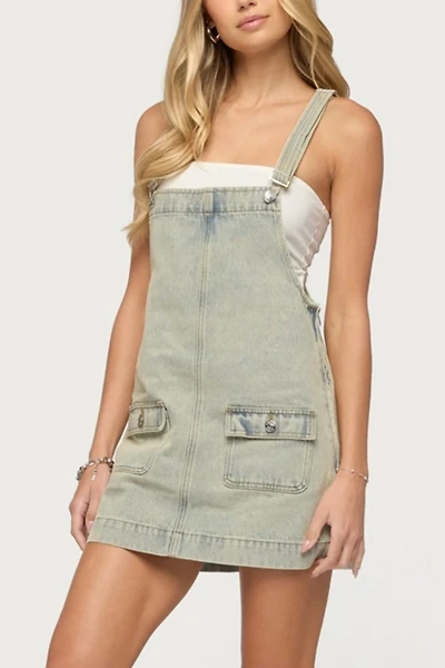 white christmas dresses Take Me Back Strapless Denim Mini Dress main image 1