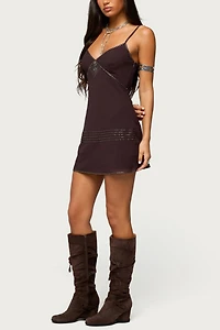Edikted Raquelle Beaded Mini Dress
