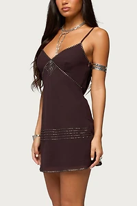 Edikted Raquelle Beaded Mini Dress