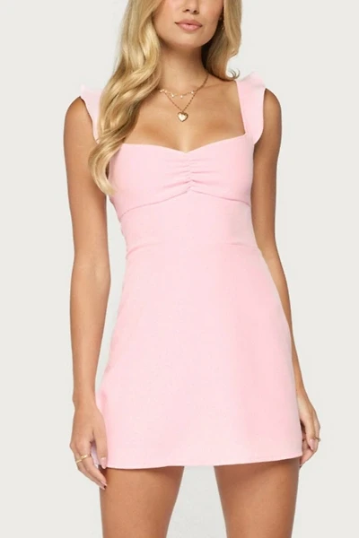 Edikted Cristina Ruffle Flare Mini Dress