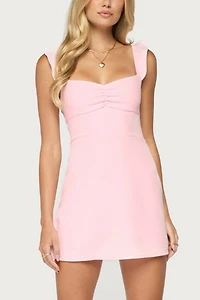 Edikted Cristina Ruffle Flare Mini Dress
