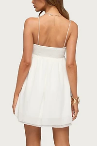 Edikted Ariellah Chiffon Babydoll Mini Dress