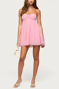 Edikted Ariellah Chiffon Babydoll Mini Dress