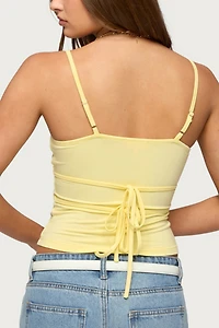 Edikted Evianna Double Tie Back Tank Top