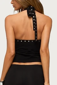Edikted Ariadna Studded Halter Top