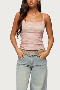 Edikted Ciellah Camo Tank Top