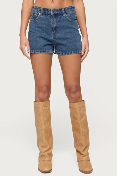 Edikted Milena High Rise Denim Shorts