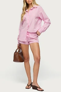 Edikted Carmella Striped Shorts