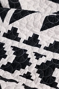 Queen Ranch Geo Patterned Quilt Set