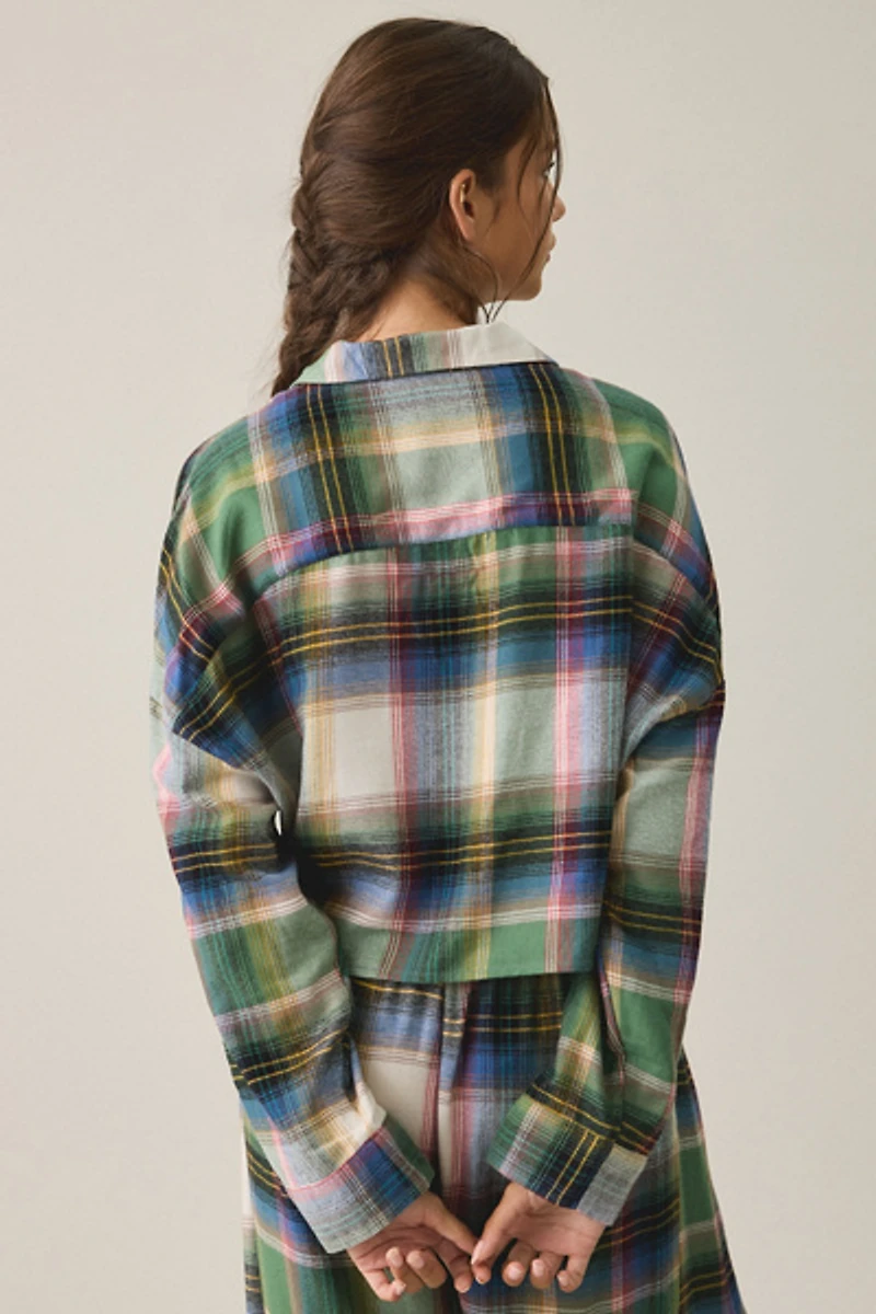 Out From Under Daydreamer Twist-Front Button Down Shirt