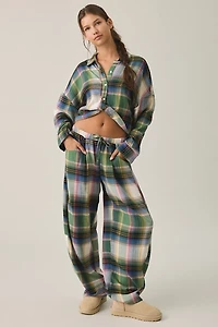 Out From Under Daydreamer Twist-Front Button Down Shirt