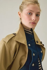 Steve Madden Fayden Cropped Trench Jacket