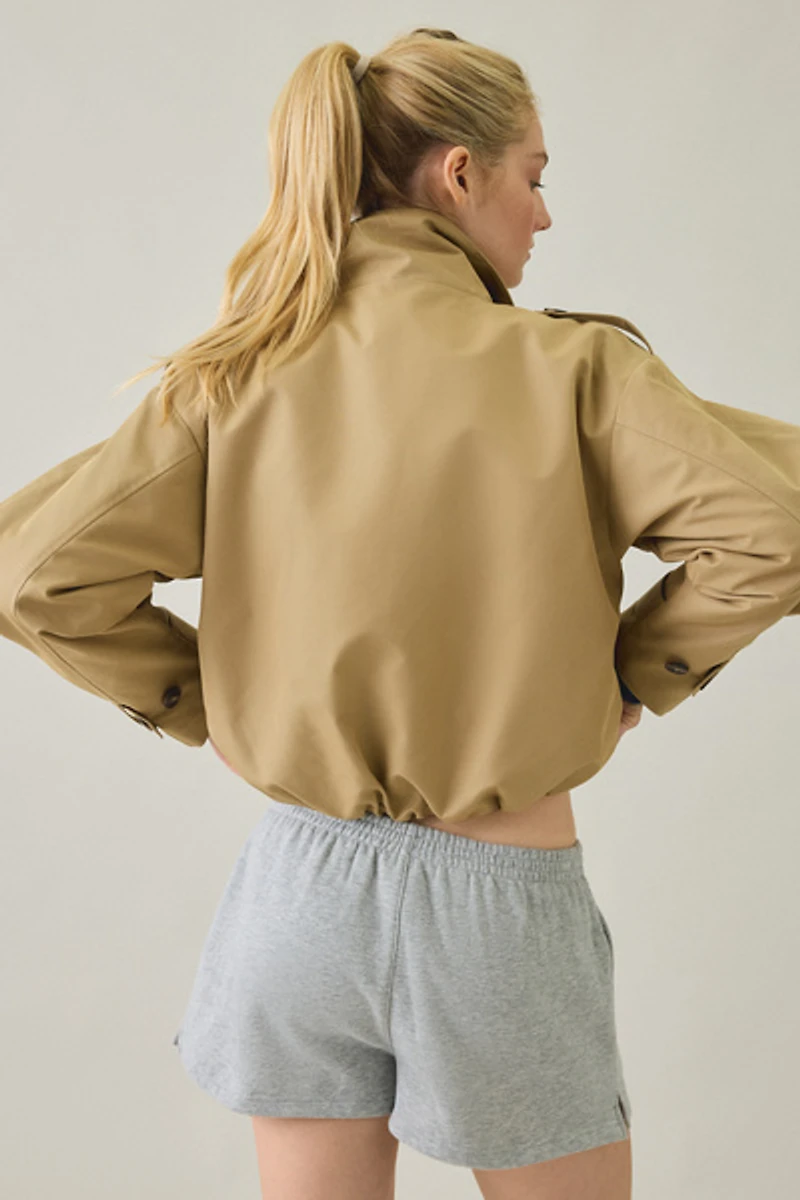 Steve Madden Fayden Cropped Trench Jacket