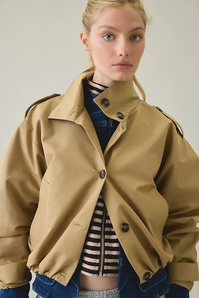 Steve Madden Fayden Cropped Trench Jacket