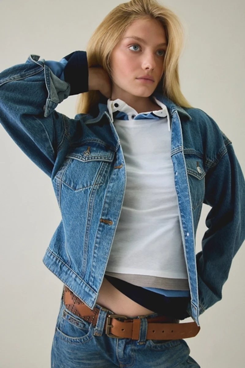 Steve Madden Henrietta Denim Trucker Jacket