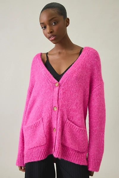 Steve Madden Finley Oversized V-Neck Cardigan
