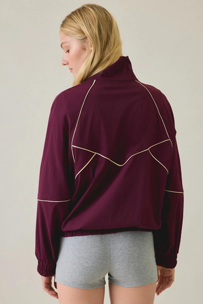 Steve Madden Jacey Piped Oversized Track Jacket