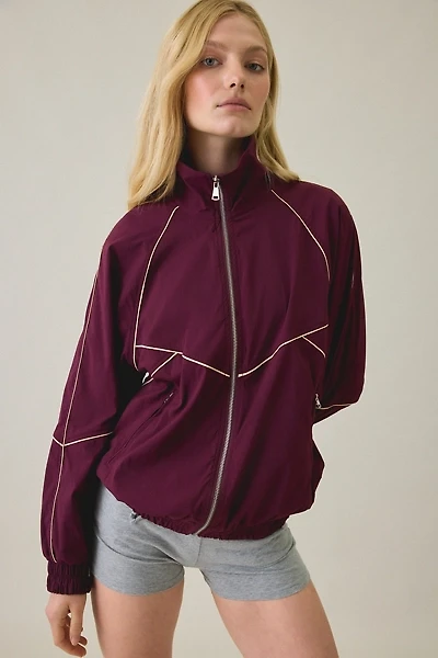 Steve Madden Jacey Piped Oversized Track Jacket