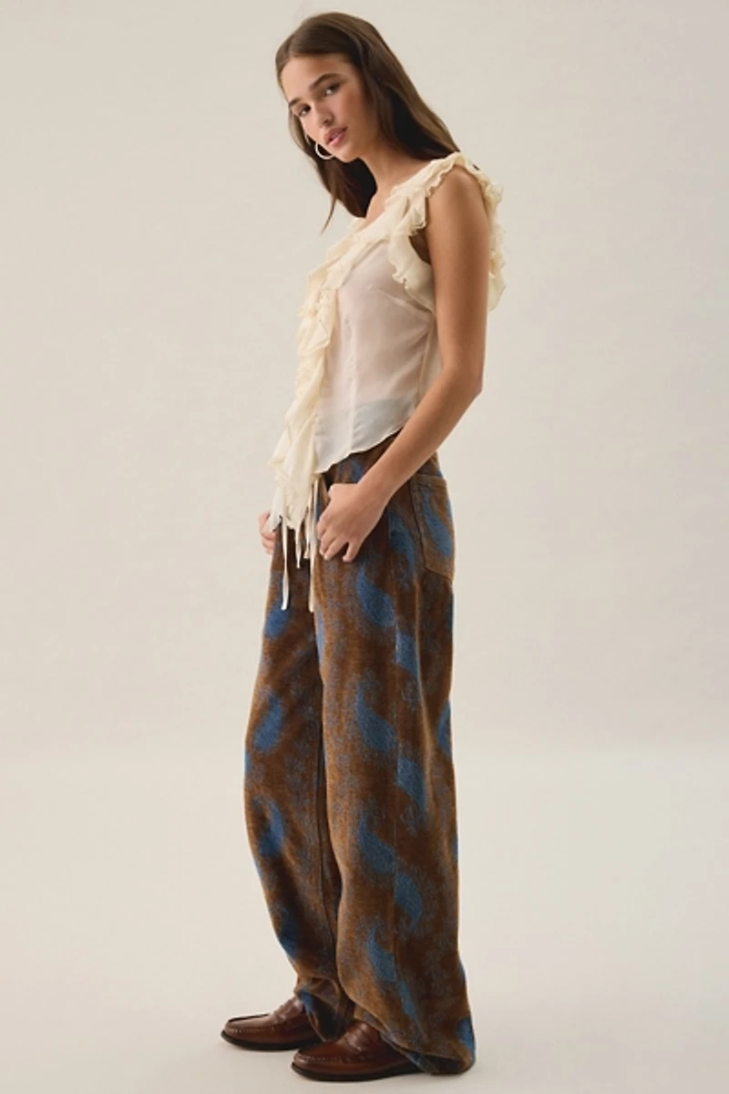 Steve Madden Sydnee High-Rise Barrel Leg Pants