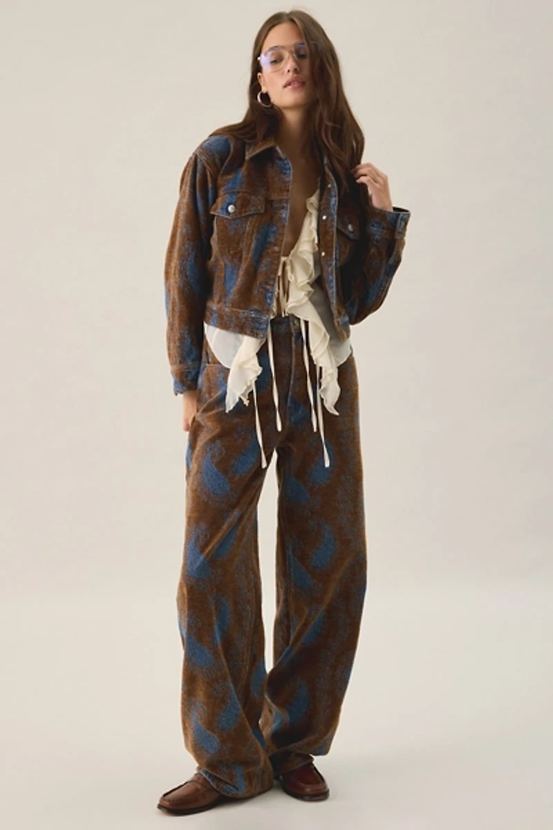 Steve Madden Sydnee High-Rise Barrel Leg Pants