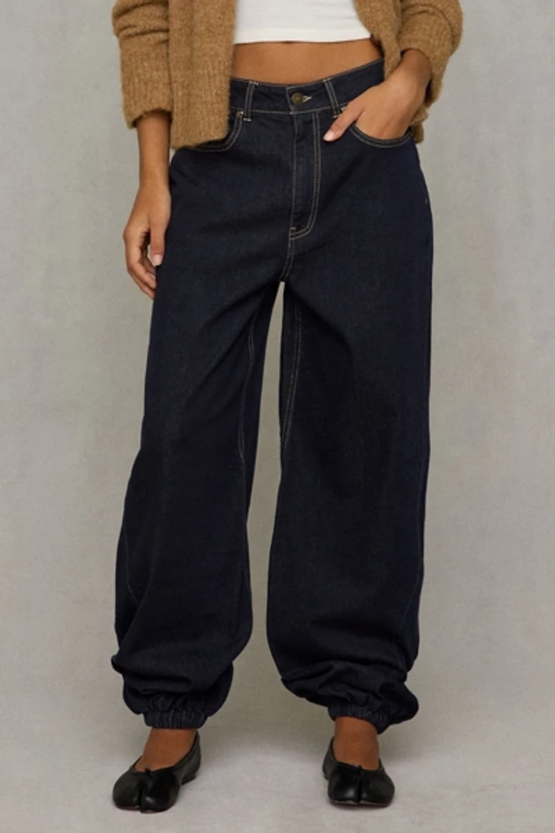 Steve Madden Soho High-Rise Balloon Jeans