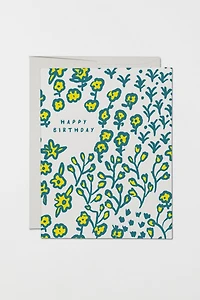 Red Cap Wildflowers Greeting Card